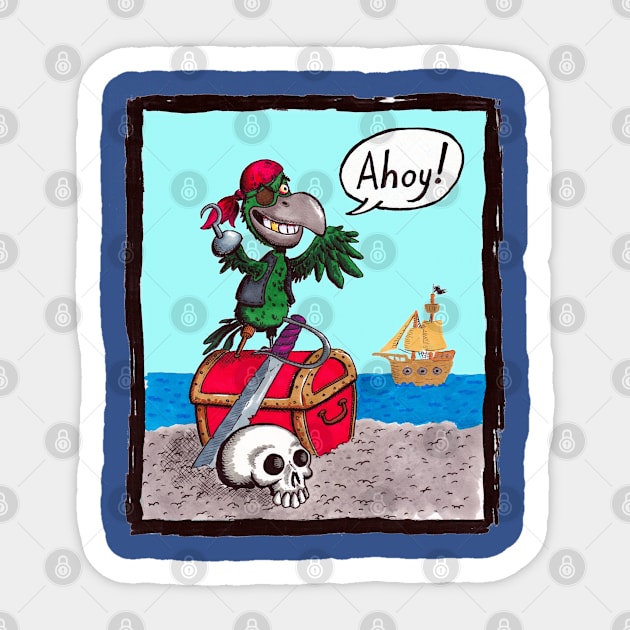 Ahoy! Sticker by Gus the little guy